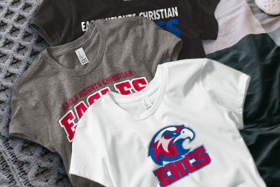 EAGLE HEIGHTS CHRISTIAN HIGH SCHOOL EAGLES Tees (Option 1) Banner