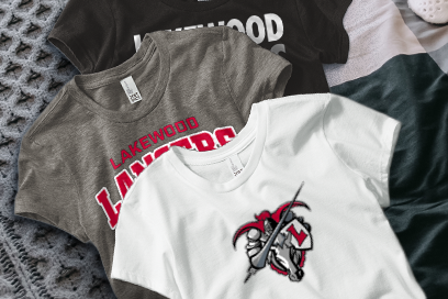 LAKEWOOD HIGH SCHOOL LANCERS Tees (Option 1) Banner