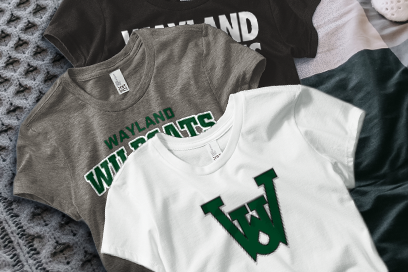 WAYLAND UNION HIGH SCHOOL WILDCATS Tees (Option 1) Banner