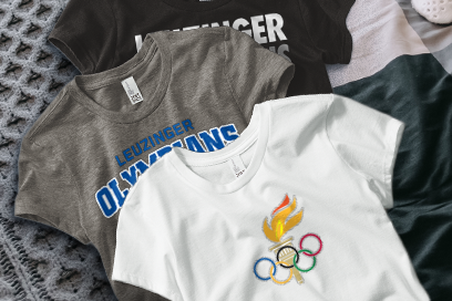 LEUZINGER HIGH SCHOOL OLYMPIANS Tees (Option 1) Banner