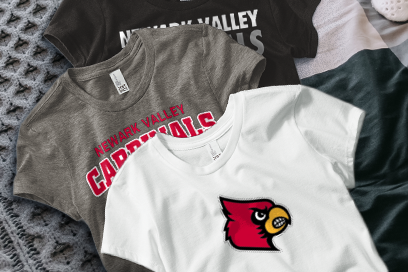 NEWARK VALLEY HIGH SCHOOL CARDINALS Tees (Option 1) Banner