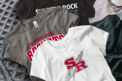SLIPPERY ROCK HIGH SCHOOL ROCKETS Tees (Option 1) Banner