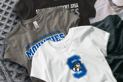 SOUTH WILLIAMSPORT AREA HIGH SCHOOL MOUNTIES Tees (Option 1) Banner
