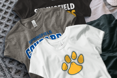 SPRINGFIELD HIGH SCHOOL COUGARS Tees (Option 1) Banner
