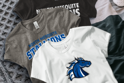 NORTH MESQUITE HIGH SCHOOL STALLIONS Tees (Option 1) Banner