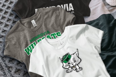 MONROVIA HIGH SCHOOL WILDCATS Tees (Option 1) Banner