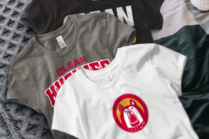 OLEAN HIGH SCHOOL HUSKIES Tees (Option 1) Banner