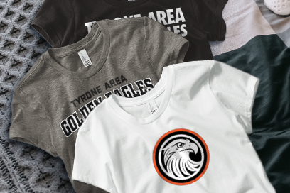 TYRONE AREA SENIOR HIGH SCHOOL GOLDEN EAGLES Tees (Option 1) Banner