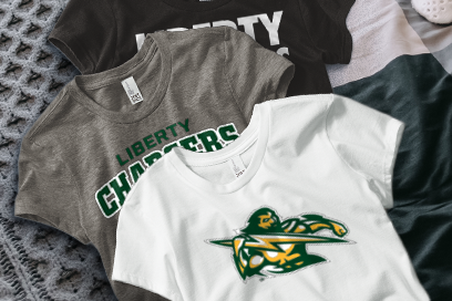 LIBERTY HIGH SCHOOL Chargers Online Store Tees (Option 1) Banner