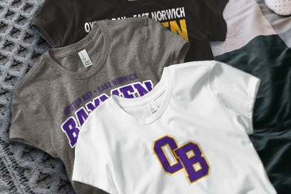 OYSTER BAY-EAST NORWICH HIGH SCH BAYMEN Tees (Option 1) Banner