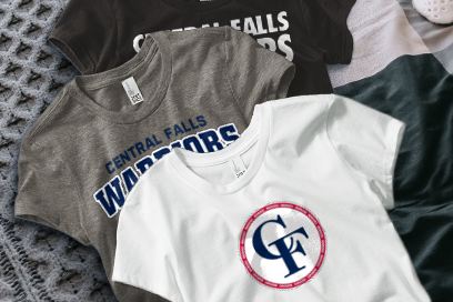 CENTRAL FALLS HIGH SCHOOL WARRIORS Tees (Option 1) Banner