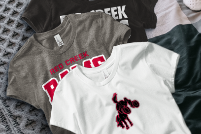 RED CREEK CENTRAL HIGH SCHOOL RAMS Tees (Option 1) Banner
