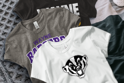 WAYNE HIGH SCHOOL BADGERS Tees (Option 1) Banner