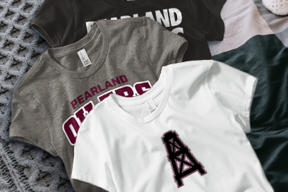 PEARLAND HIGH SCHOOL OILERS Tees (Option 1) Banner
