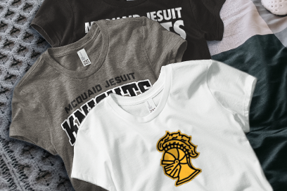 MCQUAID JESUIT HIGH SCHOOL KNIGHTS Tees (Option 1) Banner