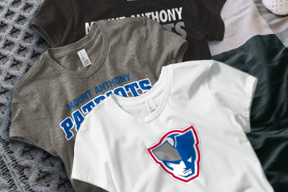 MOUNT ANTHONY UNION HIGH SCHOOL PATRIOTS Tees (Option 1) Banner