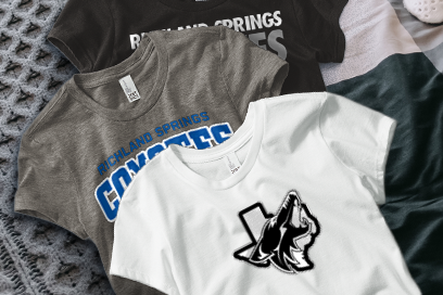 RICHLAND SPRINGS HIGH SCHOOL COYOTES Tees (Option 1) Banner
