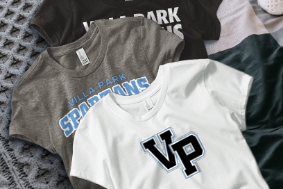 VILLA PARK HIGH SCHOOL SPARTANS Tees (Option 1) Banner