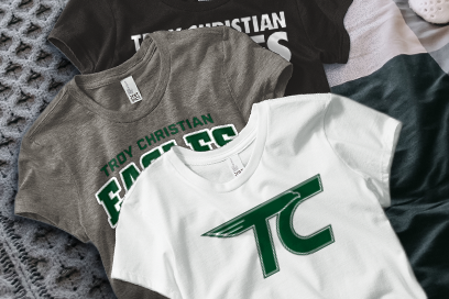 TROY CHRISTIAN EAGLES The Official Online Store Tees (Option 1) Banner