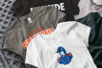BAYSIDE HIGH SCHOOL COMMODORES Tees (Option 1) Banner