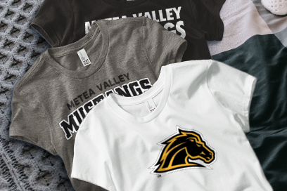 METEA VALLEY HIGH SCHOOL MUSTANGS Tees (Option 1) Banner