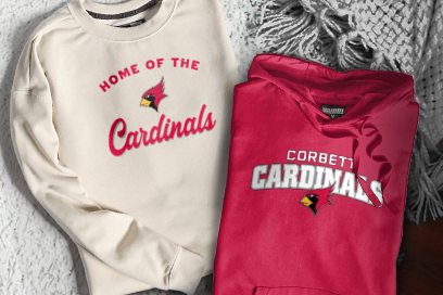 CORBETT HIGH SCHOOL CARDINALS Sweatshirts (Option 3) Banner