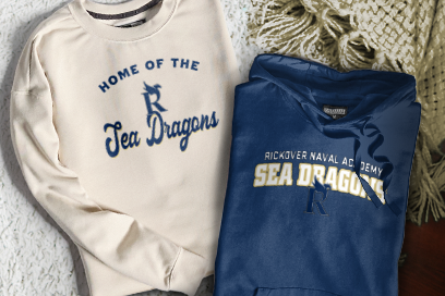 RICKOVER NAVAL ACADEMY SEA DRAGONS Sweatshirts (Option 3) Banner