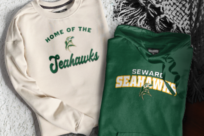 SEWARD HIGH SCHOOL SEAHAWKS Sweatshirts (Option 3) Banner
