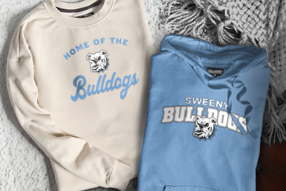 SWEENY HIGH SCHOOL BULLDOGS Sweatshirts (Option 3) Banner