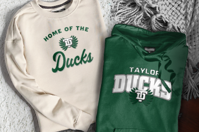 TAYLOR HIGH SCHOOL DUCKS Sweatshirts (Option 3) Banner