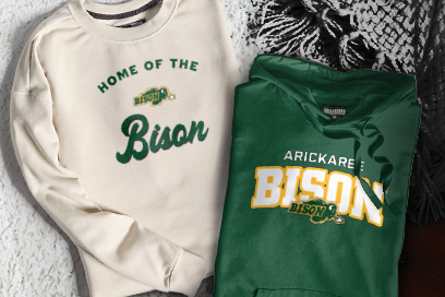 ARICKAREE HIGH SCHOOL Bison Sweatshirts (Option 3) Banner