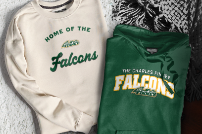 THE CHARLES FINNEY SCHOOL FALCONS Sweatshirts (Option 3) Banner