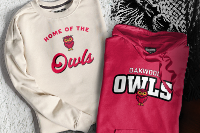 OAKWOOD SCHOOL Owls Sweatshirts (Option 3) Banner
