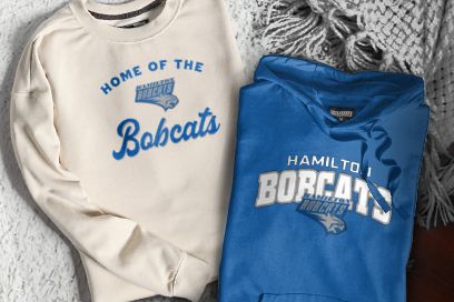 HAMILTON SCHOOL BOBCATS Sweatshirts (Option 3) Banner