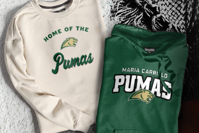 MARIA CARRILLO HIGH SCHOOL PUMAS Sweatshirts (Option 3) Banner