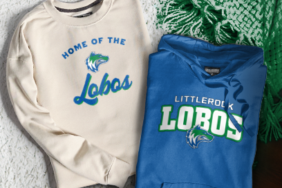 LITTLEROCK HIGH SCHOOL LOBOS Sweatshirts (Option 3) Banner