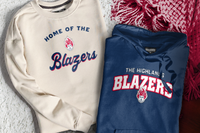 THE HIGHLANDS SCHOOL BLAZERS Sweatshirts (Option 3) Banner