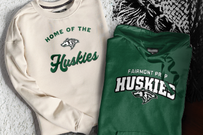 FAIRMONT Prep HUSKIES ONLINE STORE Sweatshirts (Option 3) Banner