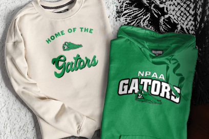 NEWBURY PARK ADVENTIST ACADEMY GATORS Sweatshirts (Option 3) Banner