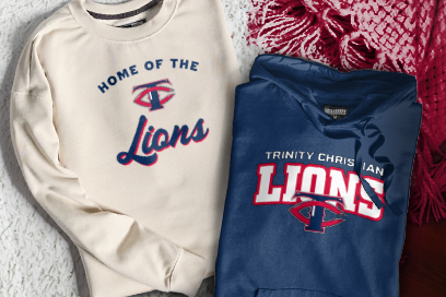 TRINITY CHRISTIAN HIGH SCHOOL LIONS Sweatshirts (Option 3) Banner