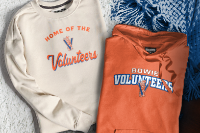 JAMES BOWIE HIGH SCHOOL VOLUNTEERS Sweatshirts (Option 3) Banner