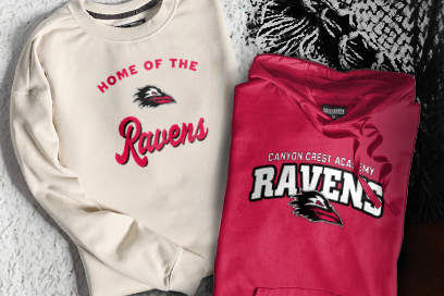 CANYON CREST ACADEMY RAVENS Sweatshirts (Option 3) Banner