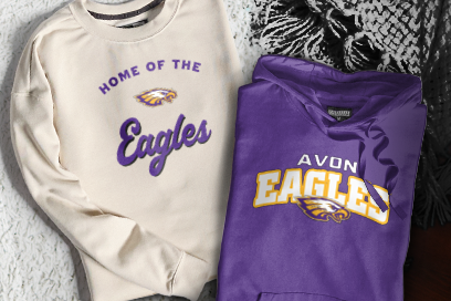 AVON HIGH SCHOOL EAGLES Sweatshirts (Option 3) Banner