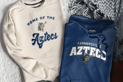 FARMERSVILLE HIGH SCHOOL AZTECS Sweatshirts (Option 3) Banner