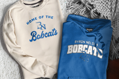 BYRON NELSON HIGH SCHOOL BOBCATS Sweatshirts (Option 3) Banner