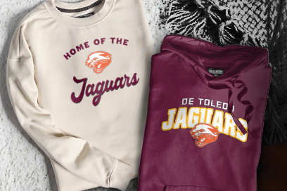DE TOLEDO HIGH SCHOOL JAGUARS Sweatshirts (Option 3) Banner