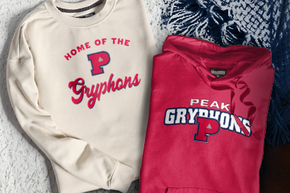 UPLIFT PEAK PREPARATORY GRYPHONS Sweatshirts (Option 3) Banner