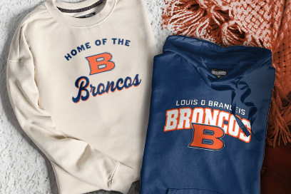 LOUIS D BRANDEIS HIGH SCHOOL BRONCOS Sweatshirts (Option 3) Banner