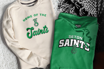 SETON HIGH SCHOOL SAINTS Sweatshirts (Option 3) Banner