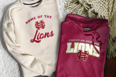 CHRISTIAN HERITAGE SCHOOL LIONS Sweatshirts (Option 3) Banner